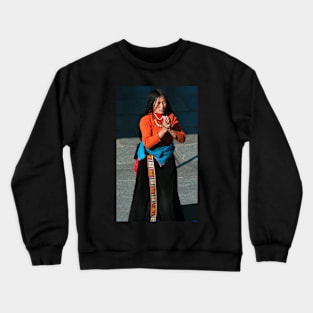 Pilgrim, Jokhang Monastery, Lhasa, Tibet. Crewneck Sweatshirt